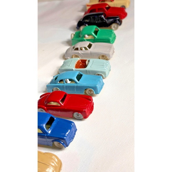 1950s INGAP Italy Set 12 Plastic cars,Various Models Numbered 1-12 Train Scenery - Picture 12 of 16